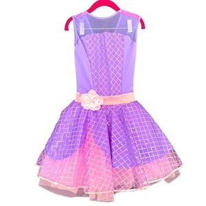 Dance Costume Dress - Purple Dress Up Tutu Style Princess Dress - Girls size 5